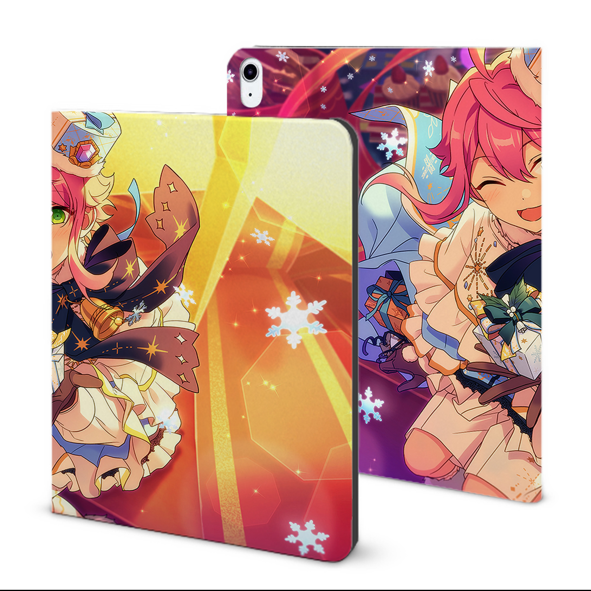 （画像用） あんさんぶるスターズ! Ensemble Stars IPad ケース ブック型 PUレザー TPU 耐衝撃 軽量 薄型 ペン収納なし 全面保護 IPad 各モデル対応